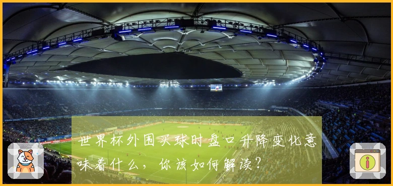 世界杯外围买球时盘口升降变化意味着什么，你该如何解读？